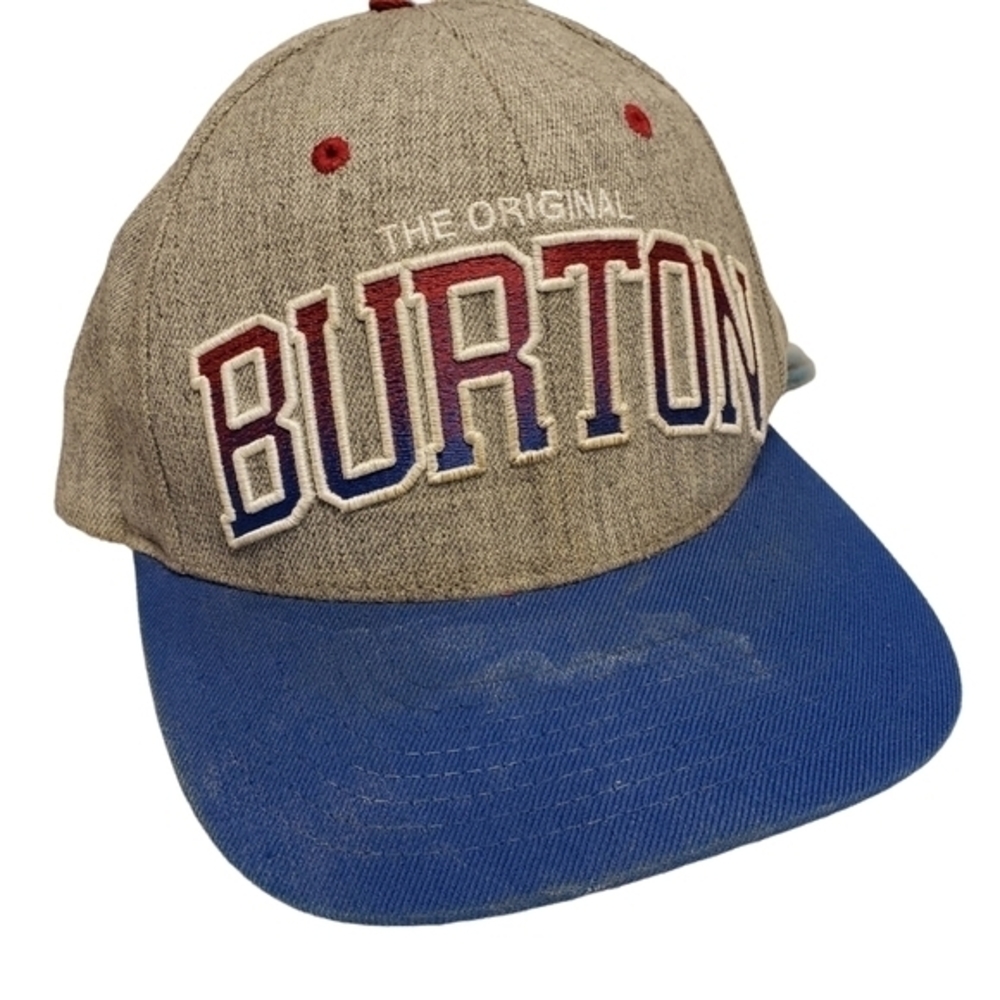 Burton The Original Wool Blend Trucker Hat Embroidered Snap Back Adjustable‎